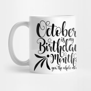 October Birthday Mug